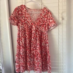 Floral V-Neck Dress